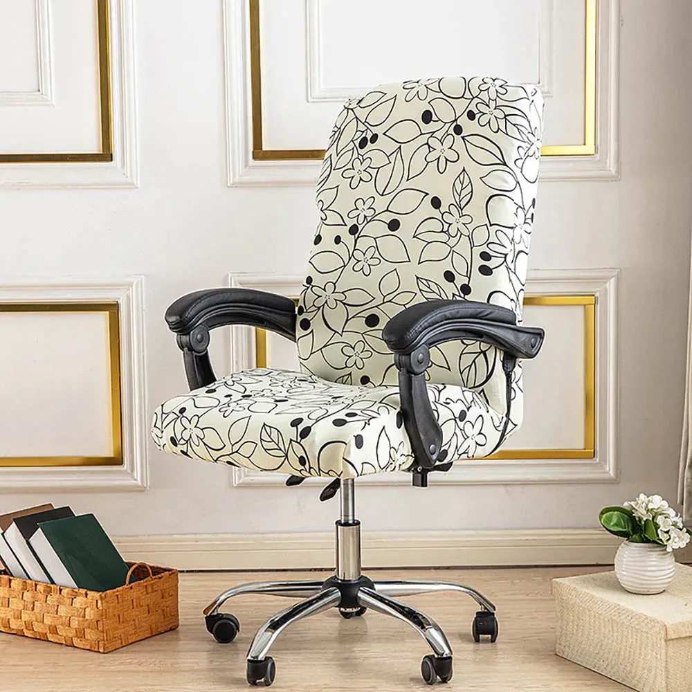 Spandex Print Stretch Office Chair Cover