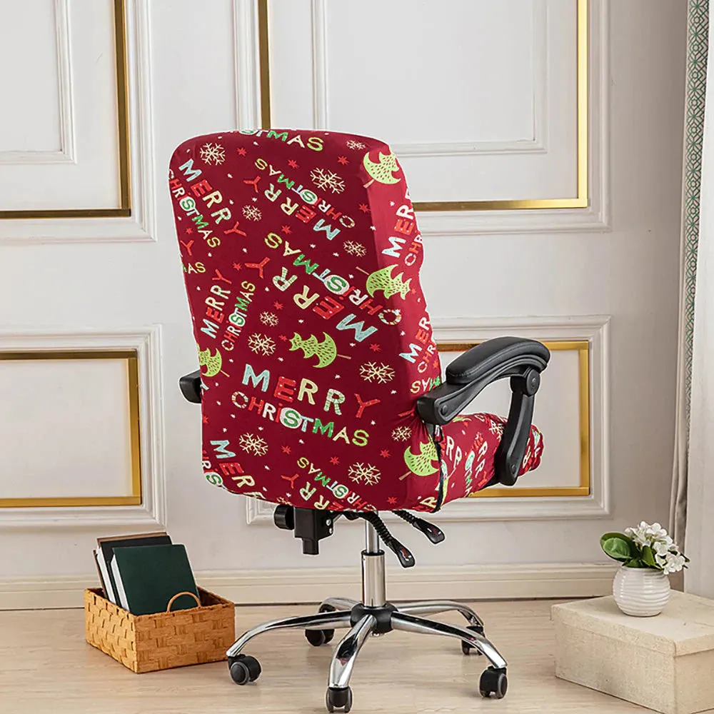 Spandex Print Stretch Office Chair Cover