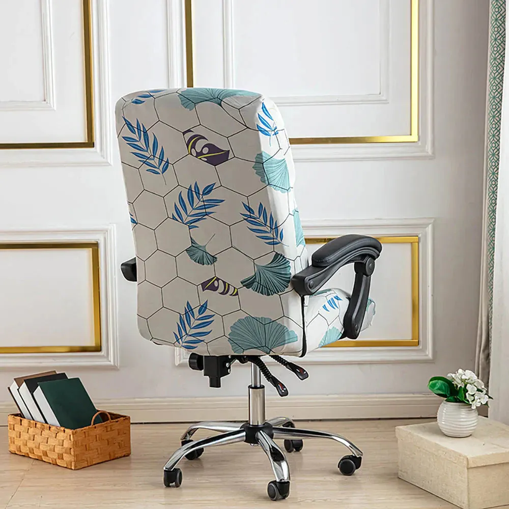 Spandex Print Stretch Office Chair Cover