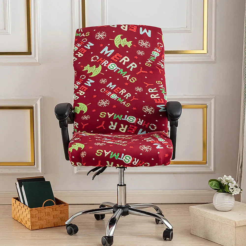 Spandex Print Stretch Office Chair Cover