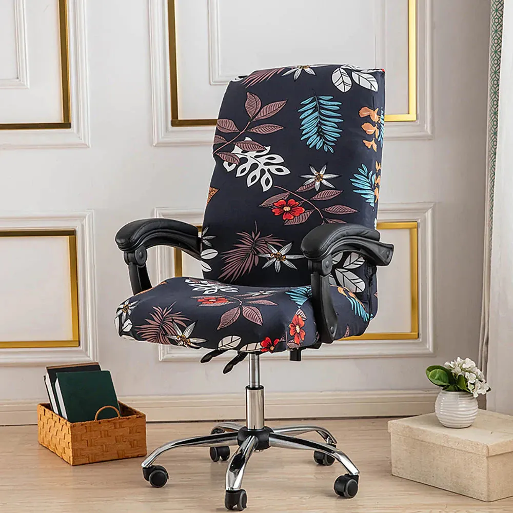 Spandex Print Stretch Office Chair Cover