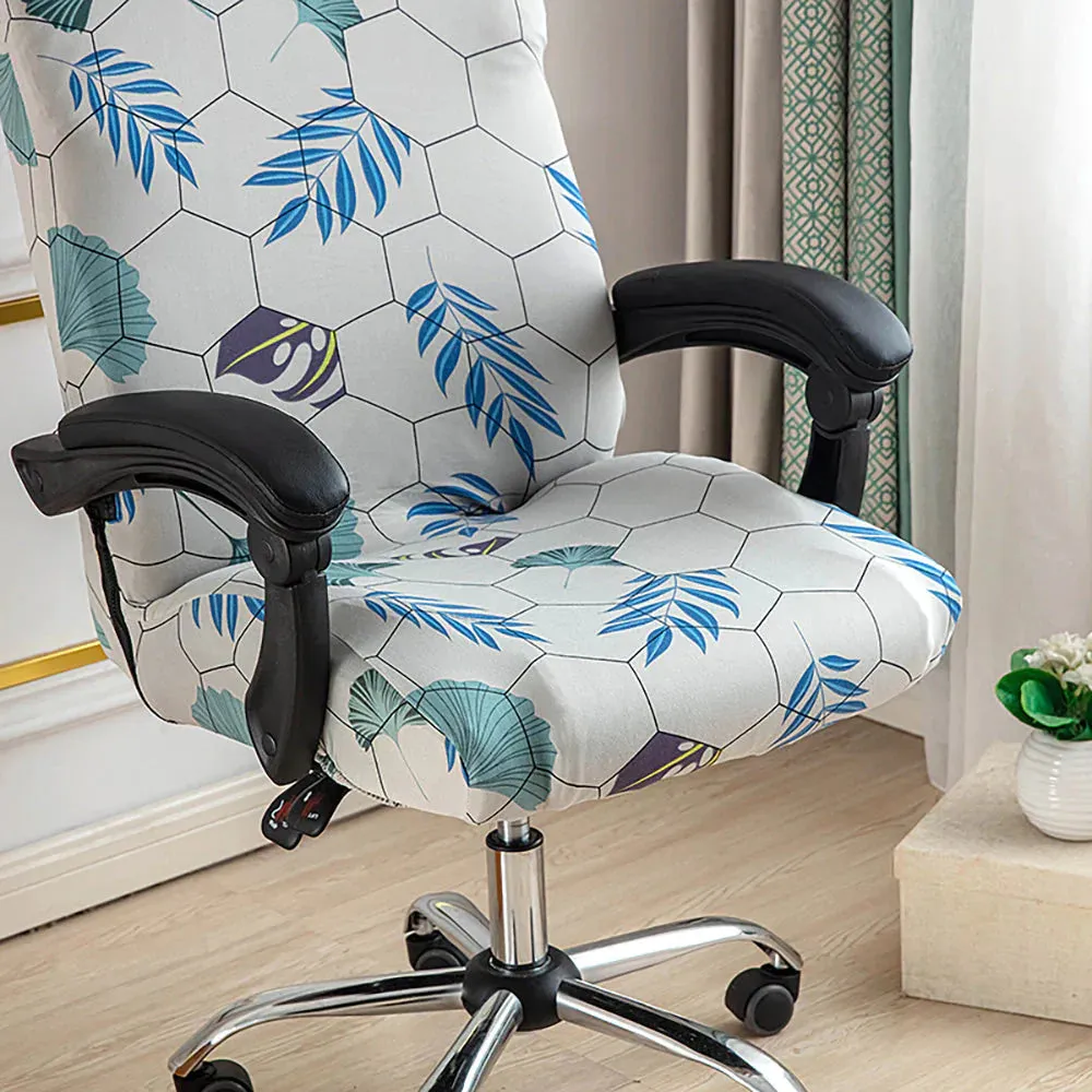 Spandex Print Stretch Office Chair Cover