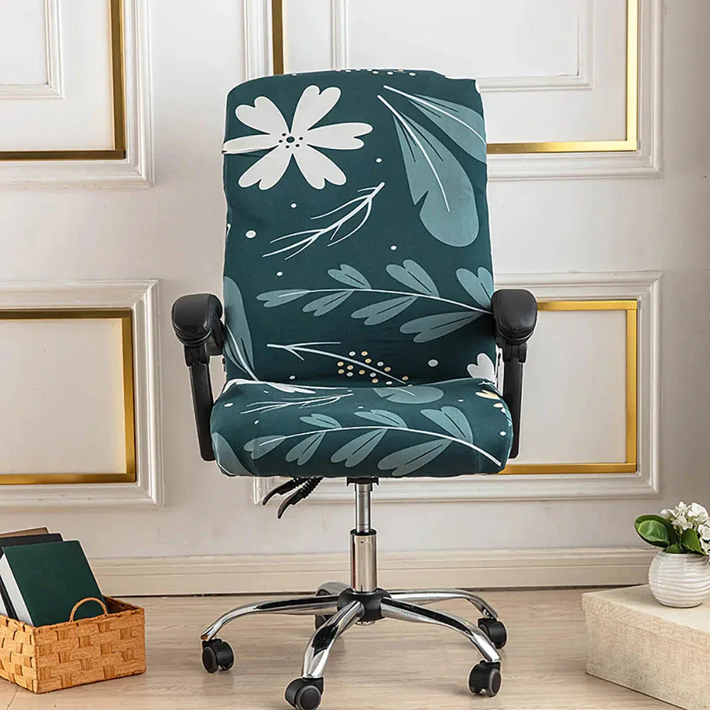 Spandex Print Stretch Office Chair Cover