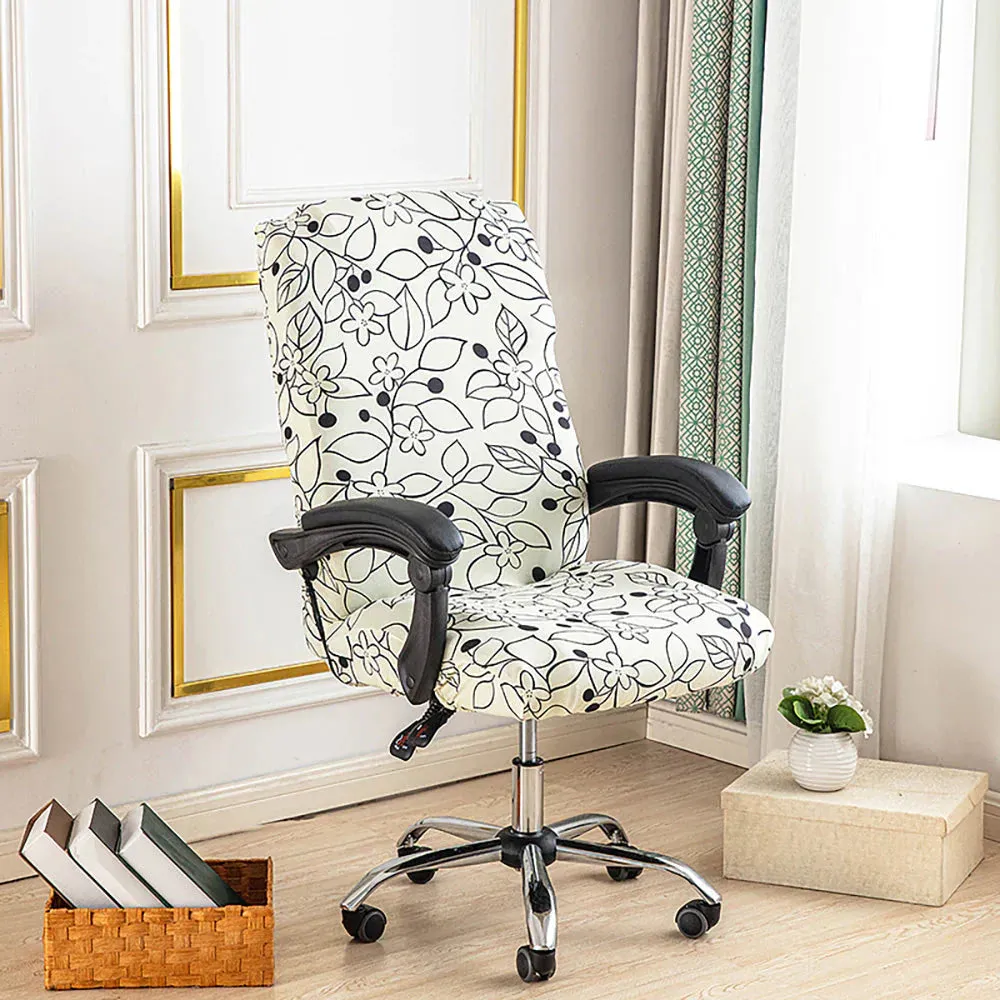 Spandex Print Stretch Office Chair Cover