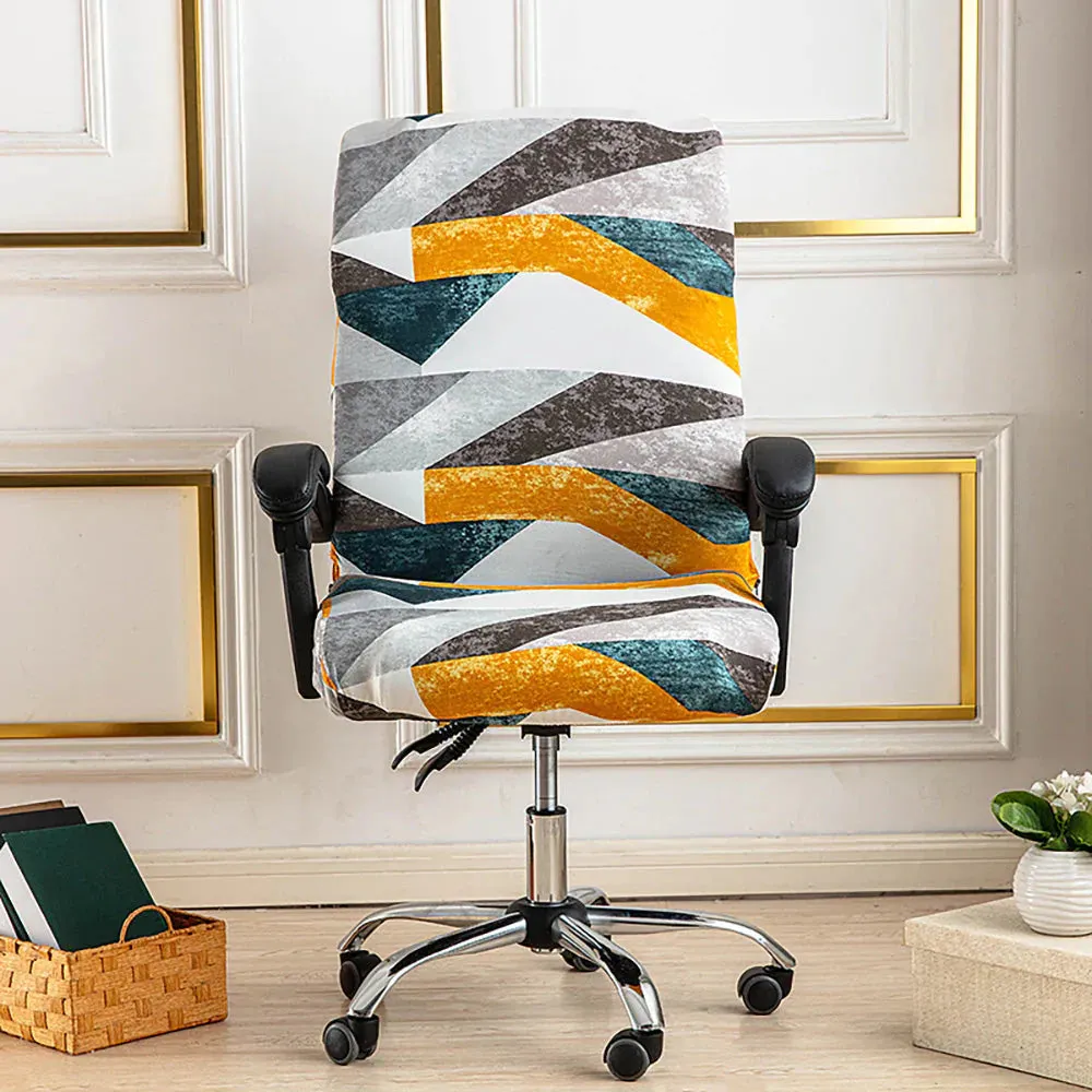 Spandex Print Stretch Office Chair Cover