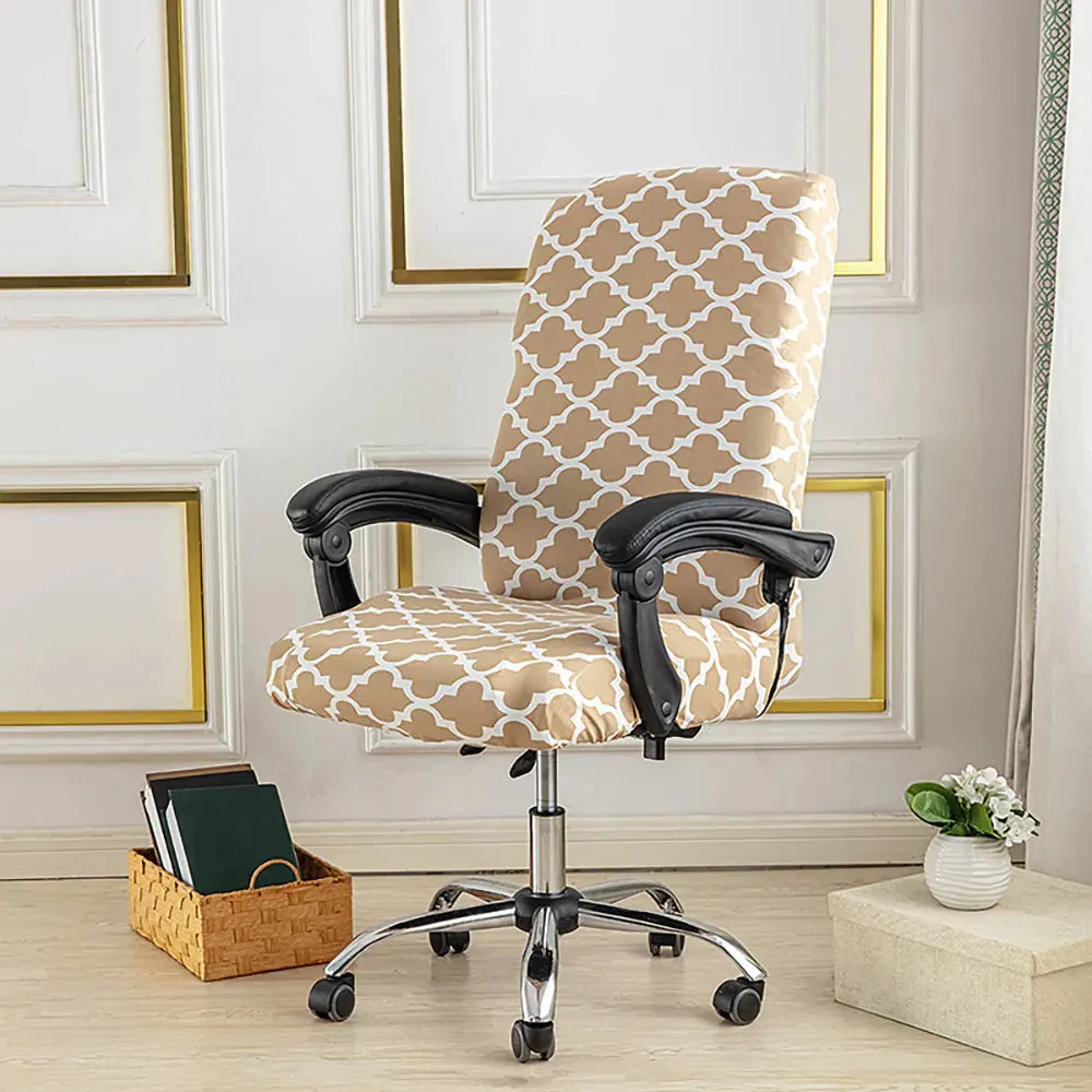 Spandex Print Stretch Office Chair Cover