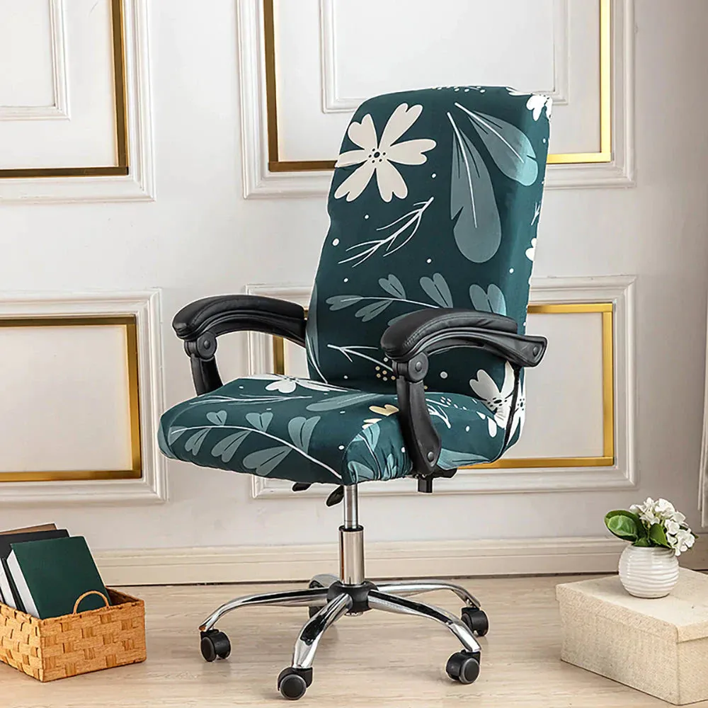 Spandex Print Stretch Office Chair Cover