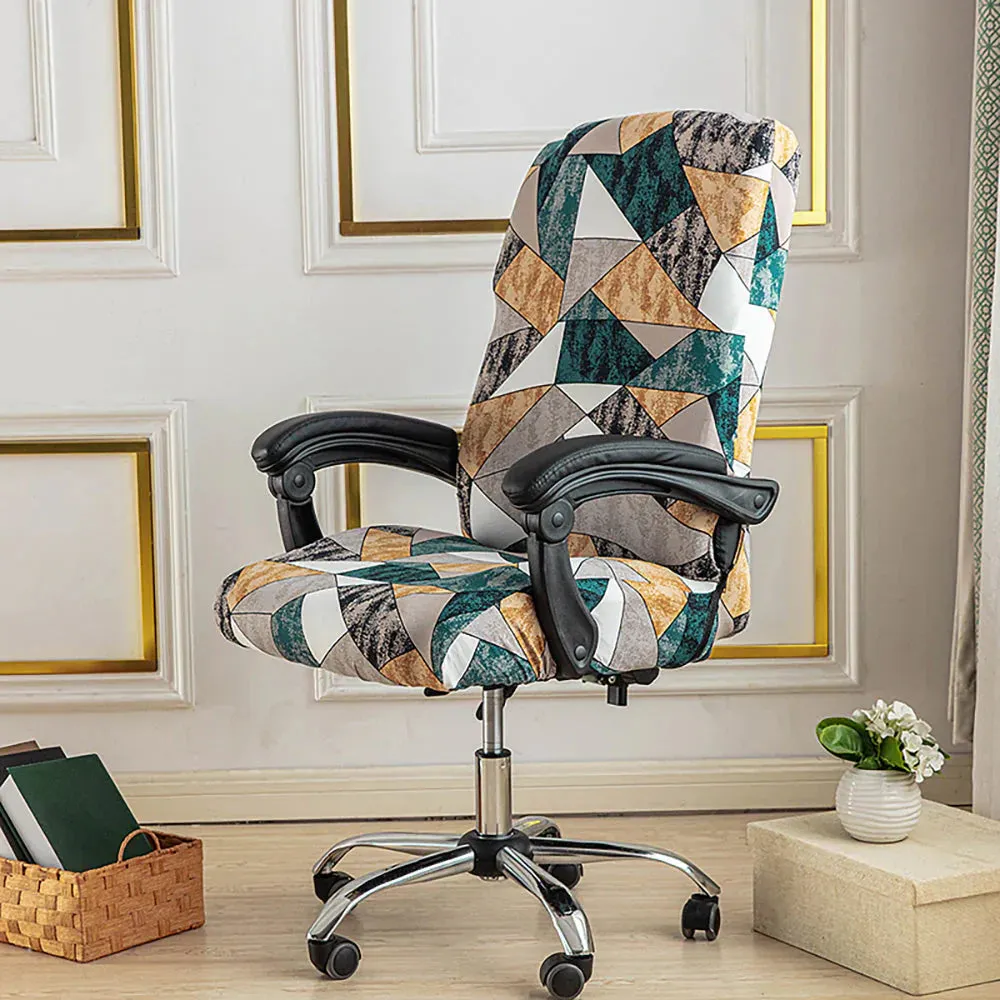 Spandex Print Stretch Office Chair Cover