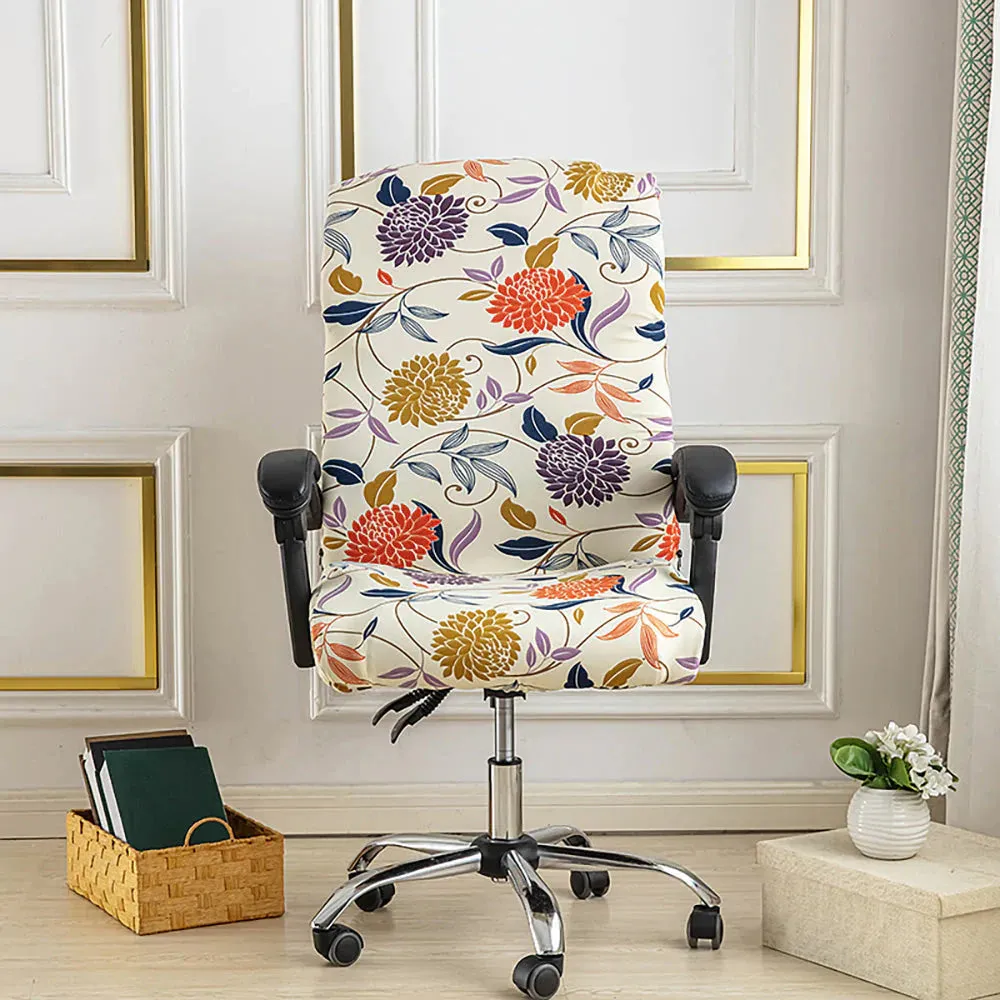 Spandex Print Stretch Office Chair Cover