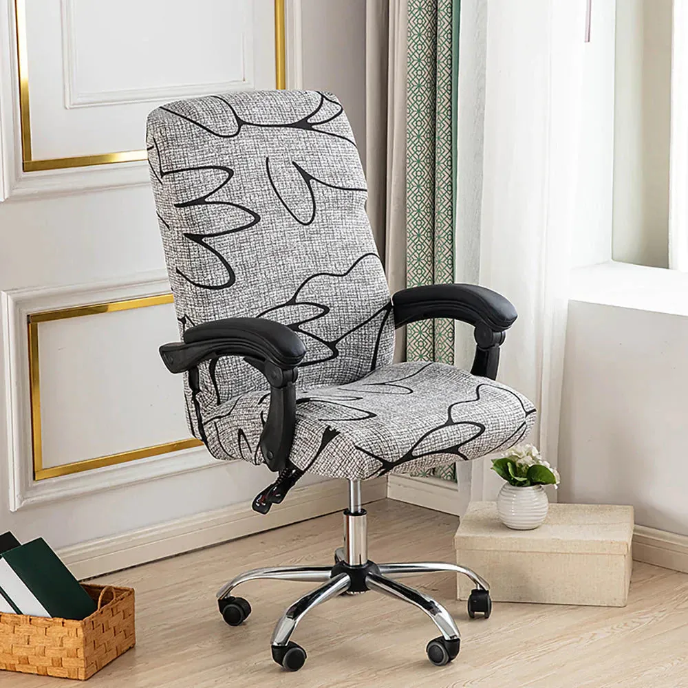 Spandex Print Stretch Office Chair Cover