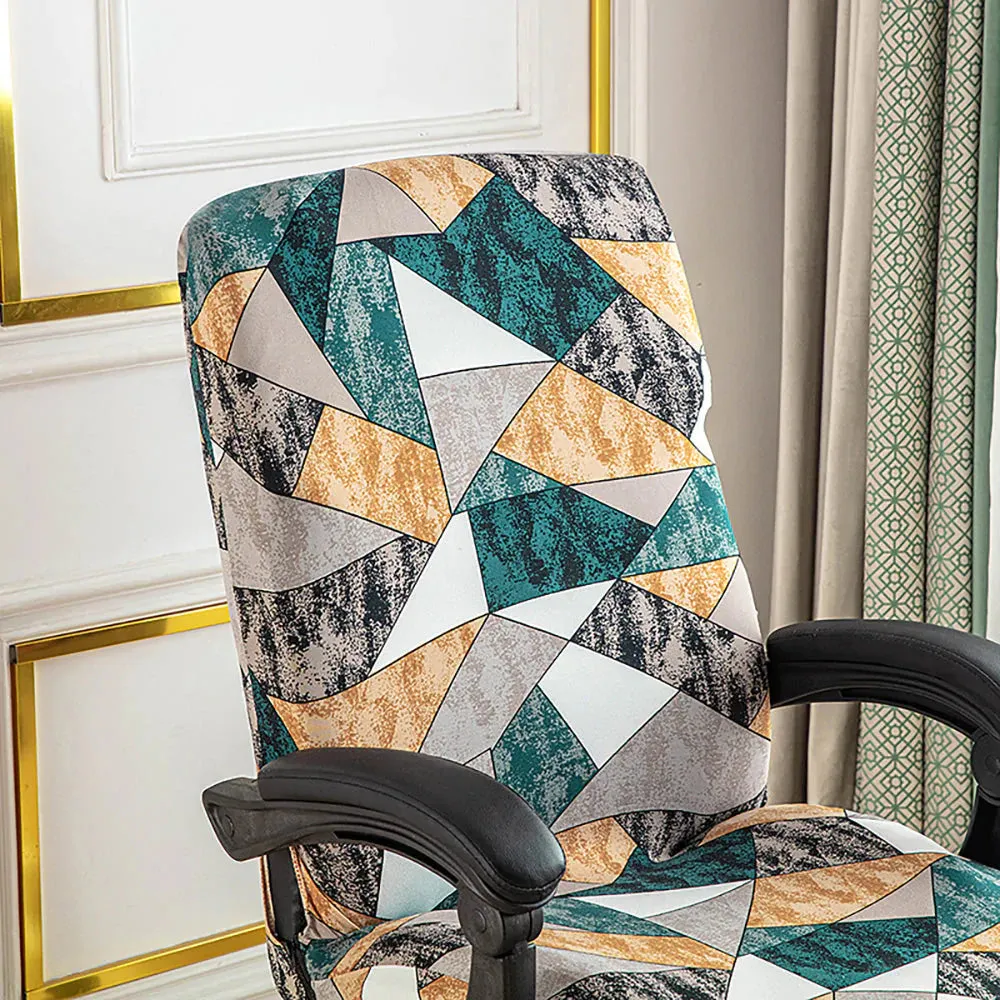 Spandex Print Stretch Office Chair Cover