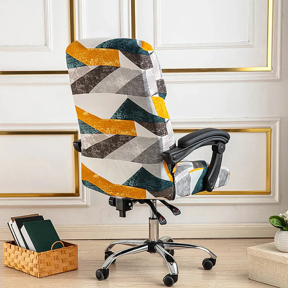 Spandex Print Stretch Office Chair Cover