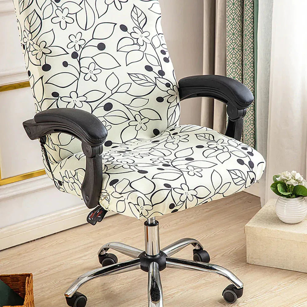 Spandex Print Stretch Office Chair Cover