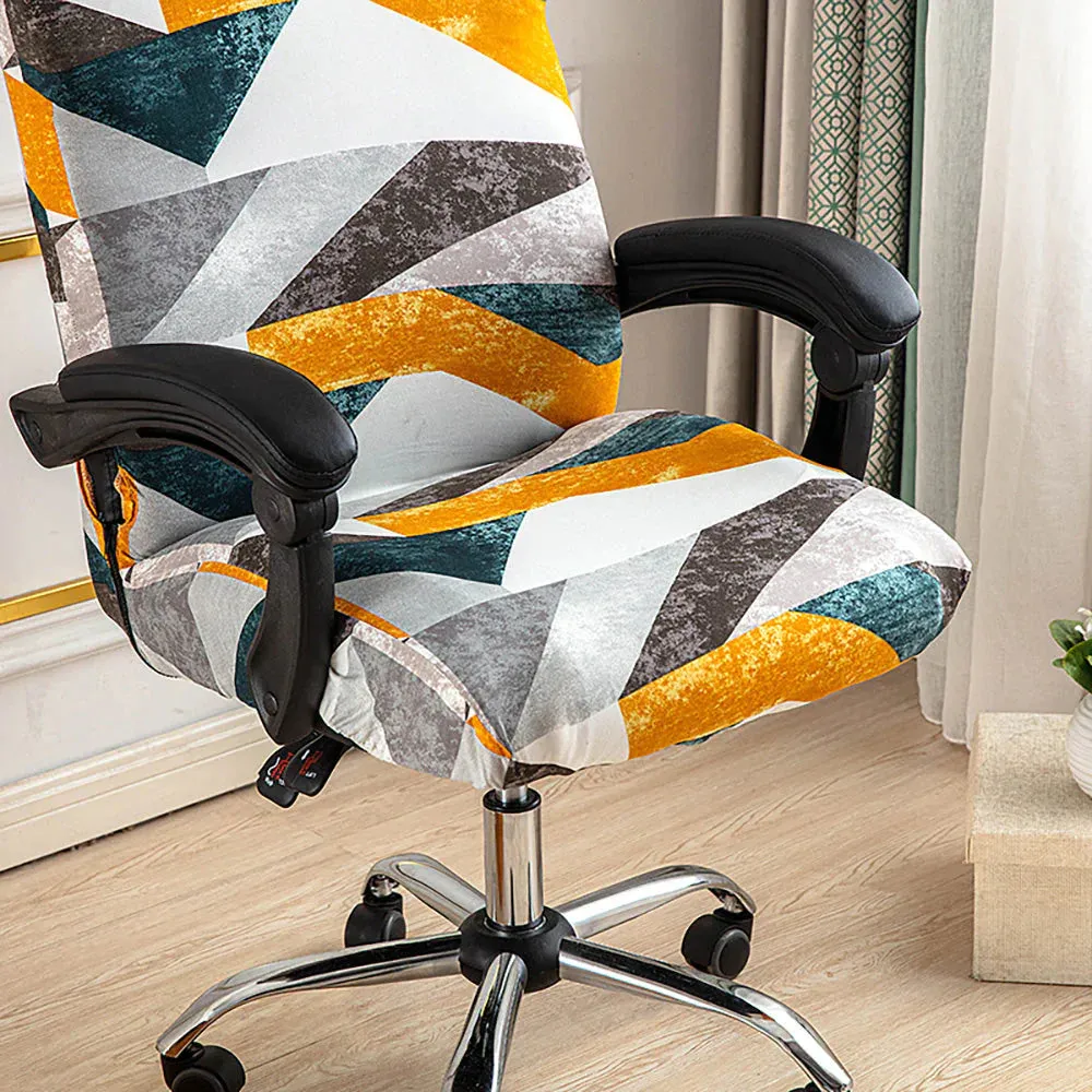 Spandex Print Stretch Office Chair Cover