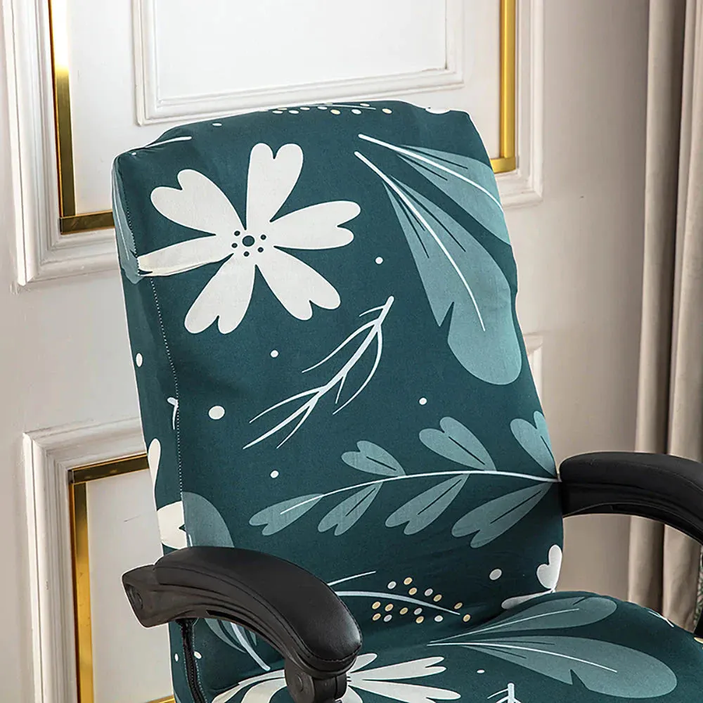 Spandex Print Stretch Office Chair Cover