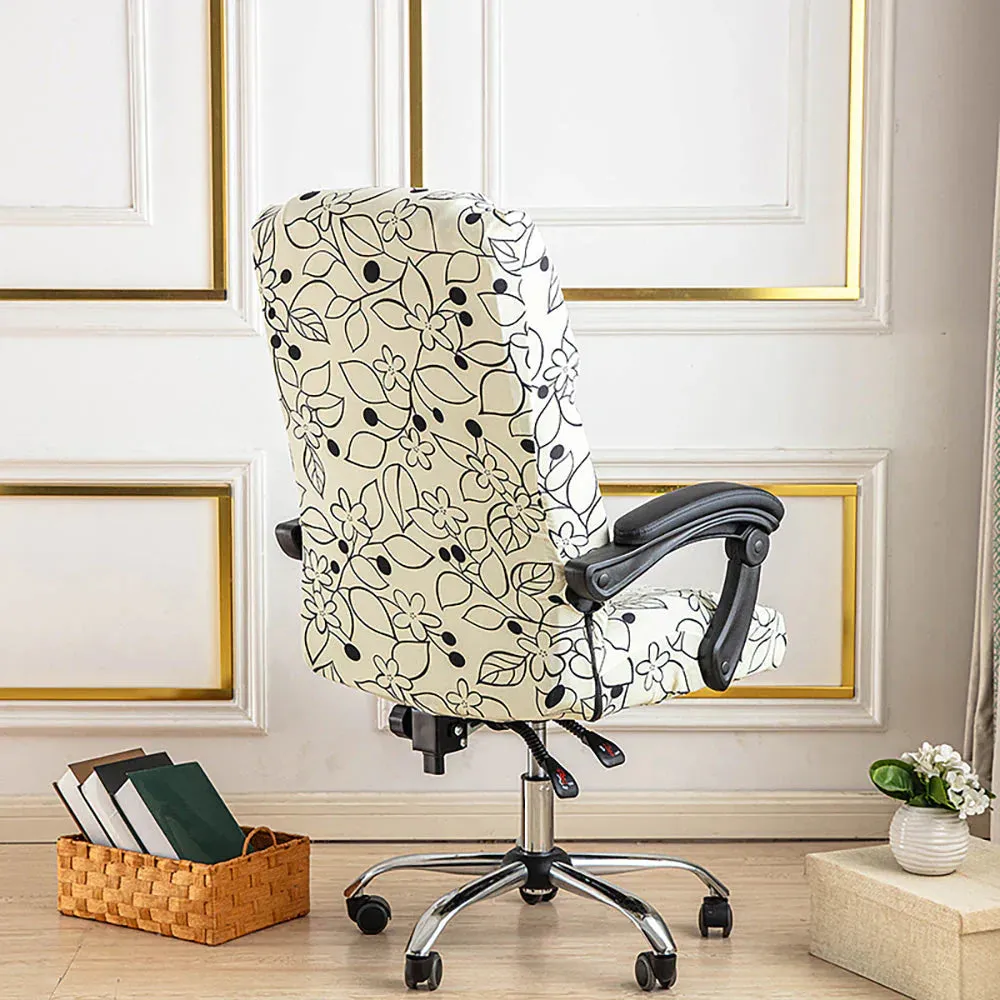 Spandex Print Stretch Office Chair Cover