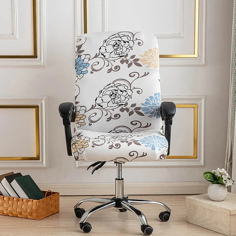 Spandex Print Stretch Office Chair Cover