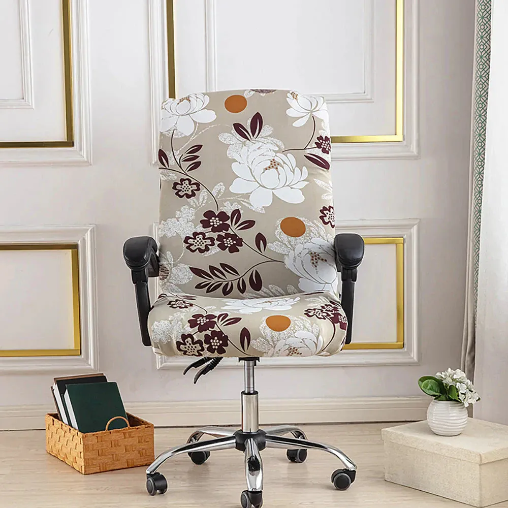 Spandex Print Stretch Office Chair Cover