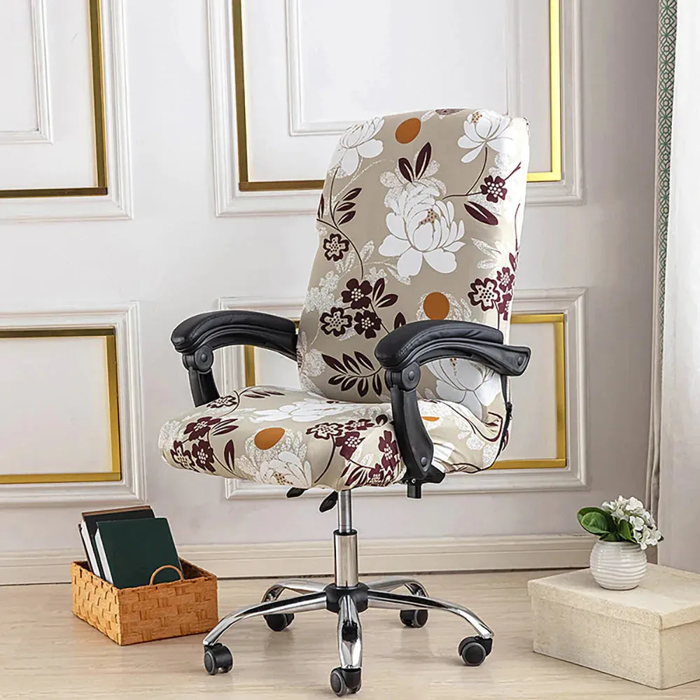 Spandex Print Stretch Office Chair Cover