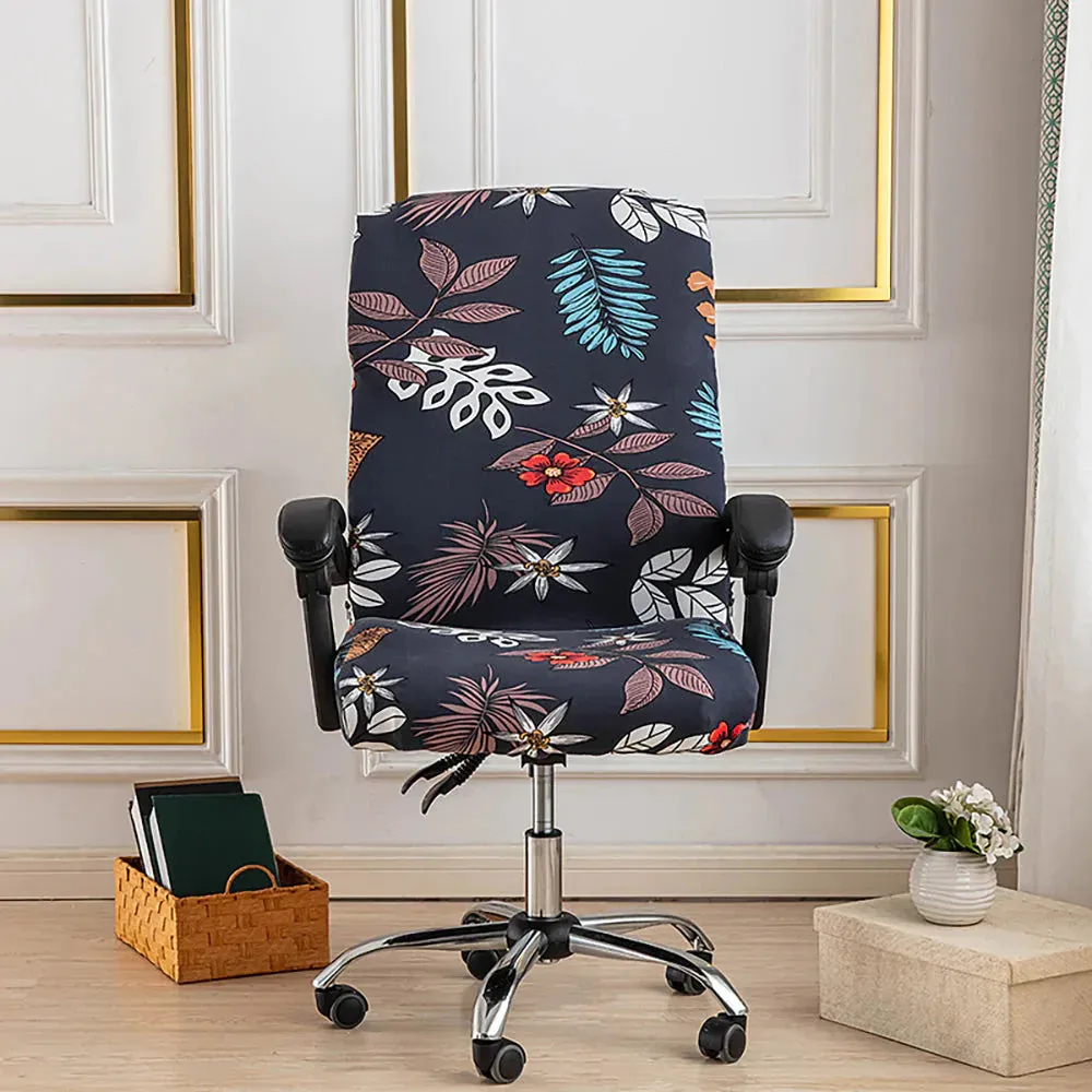 Spandex Print Stretch Office Chair Cover