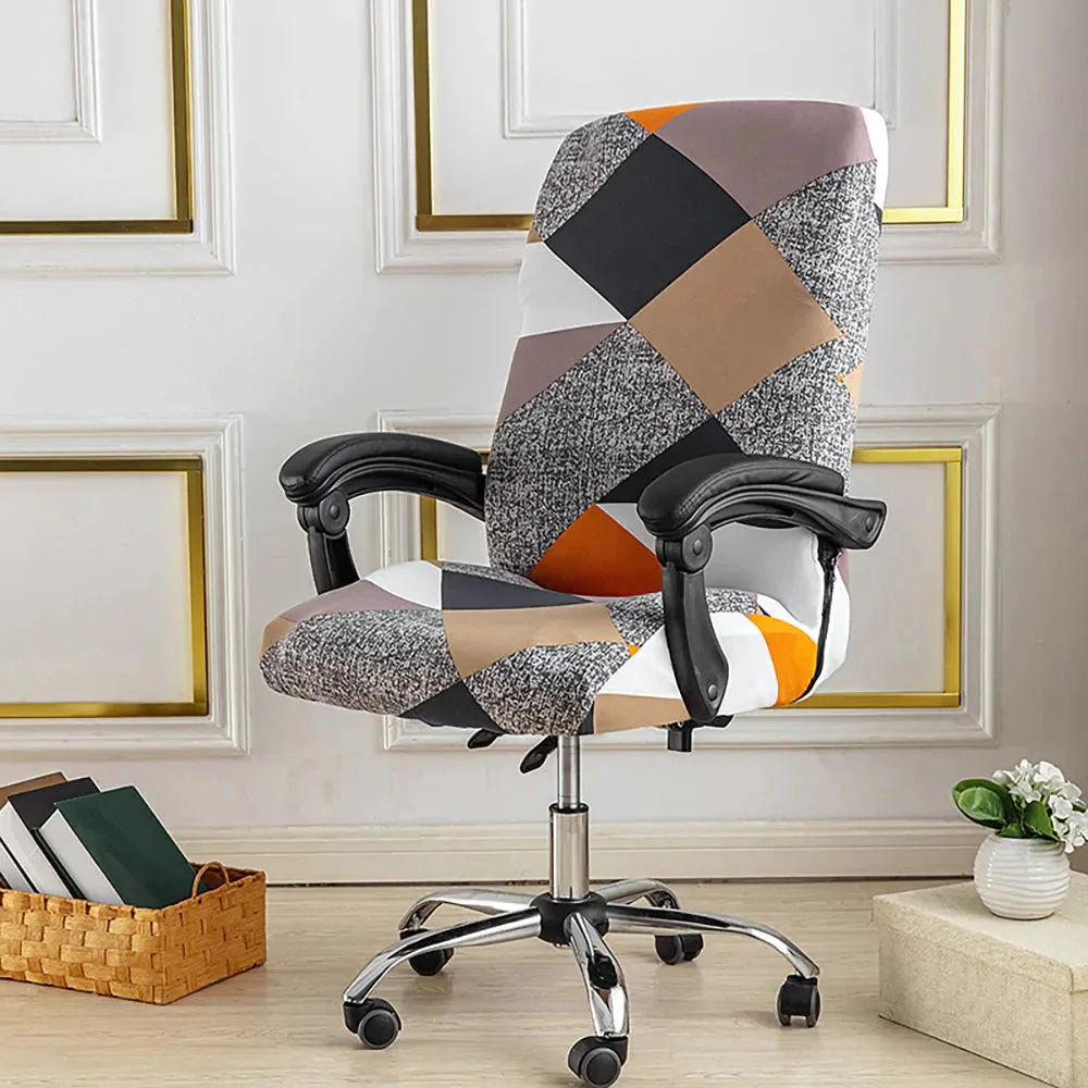 Spandex Print Stretch Office Chair Cover