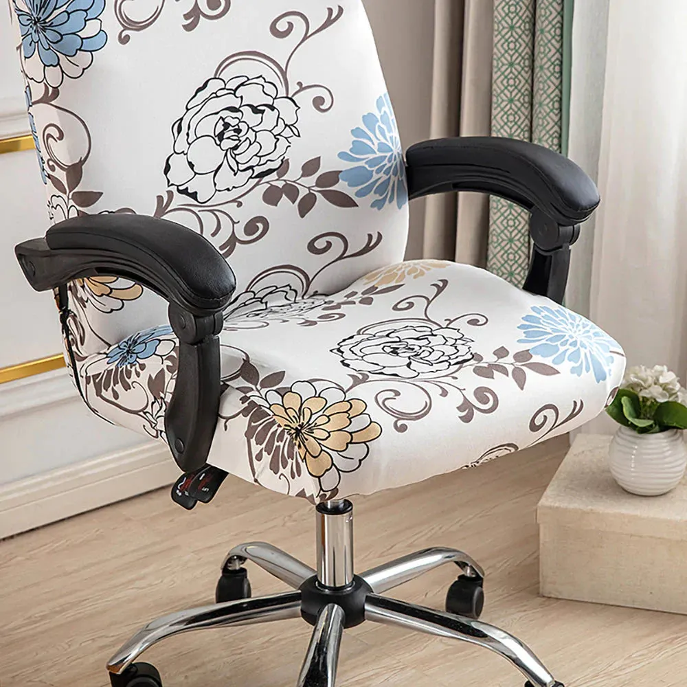 Spandex Print Stretch Office Chair Cover