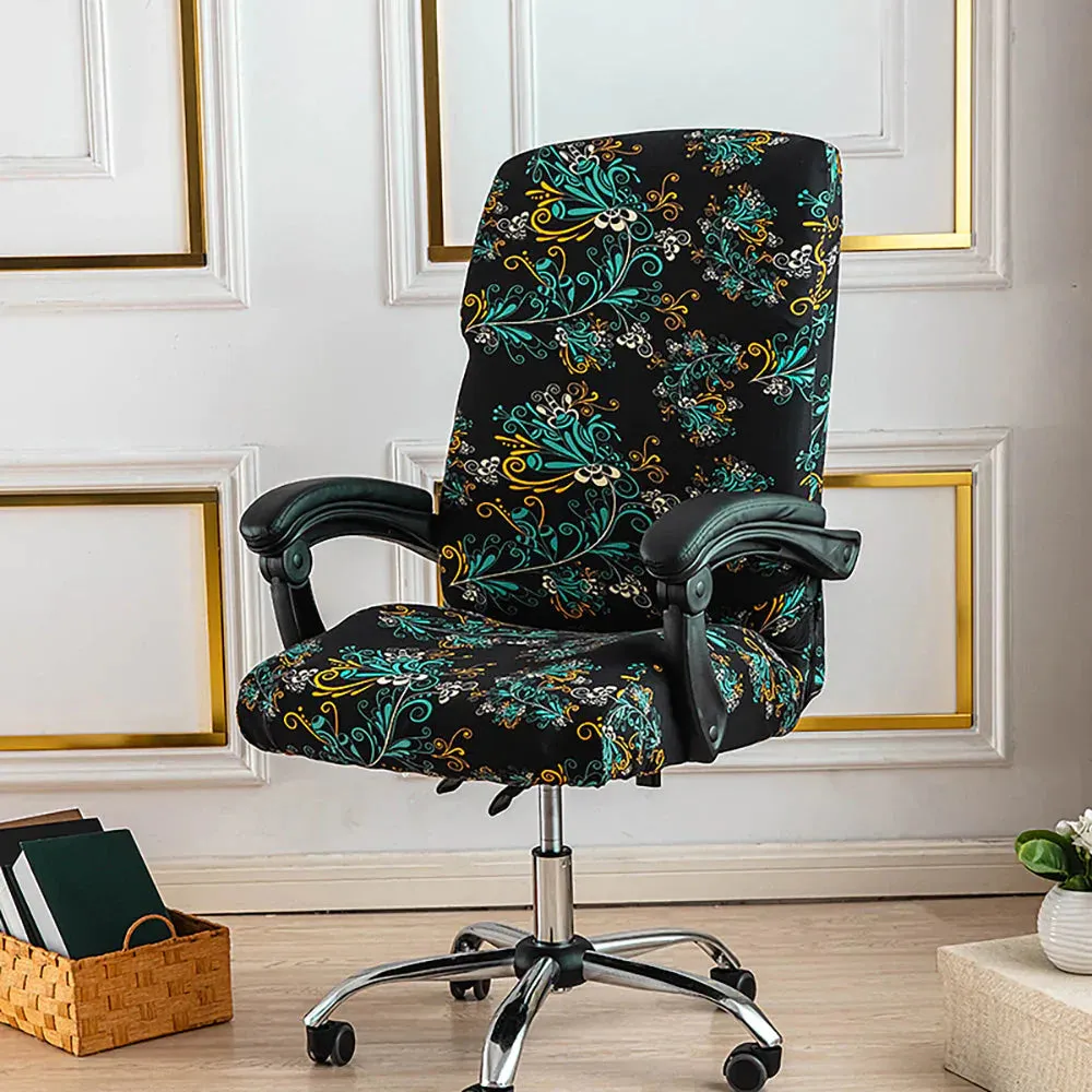 Spandex Print Stretch Office Chair Cover