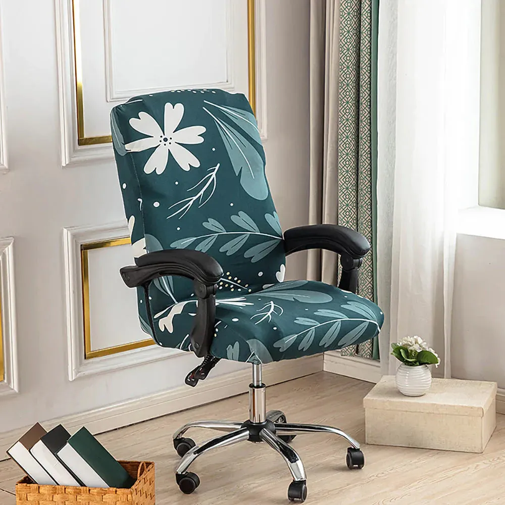 Spandex Print Stretch Office Chair Cover