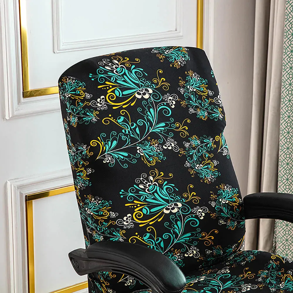 Spandex Print Stretch Office Chair Cover