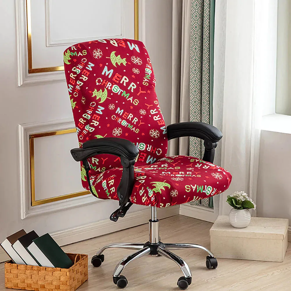 Spandex Print Stretch Office Chair Cover