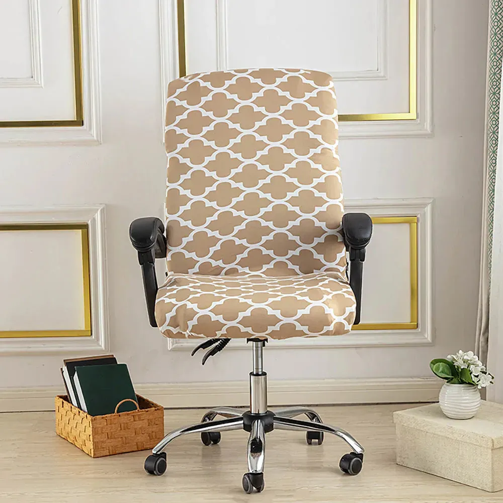 Spandex Print Stretch Office Chair Cover