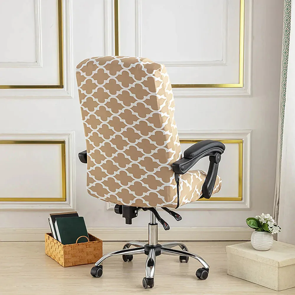 Spandex Print Stretch Office Chair Cover