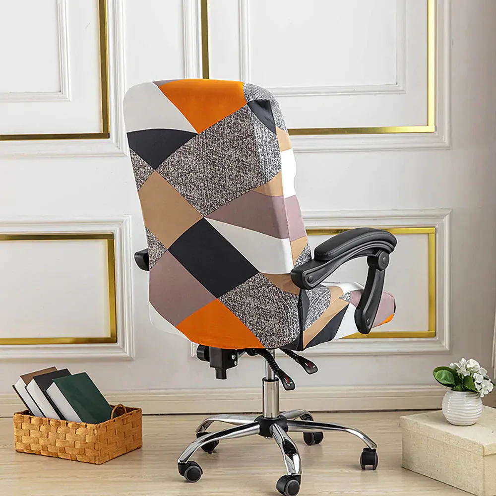 Spandex Print Stretch Office Chair Cover