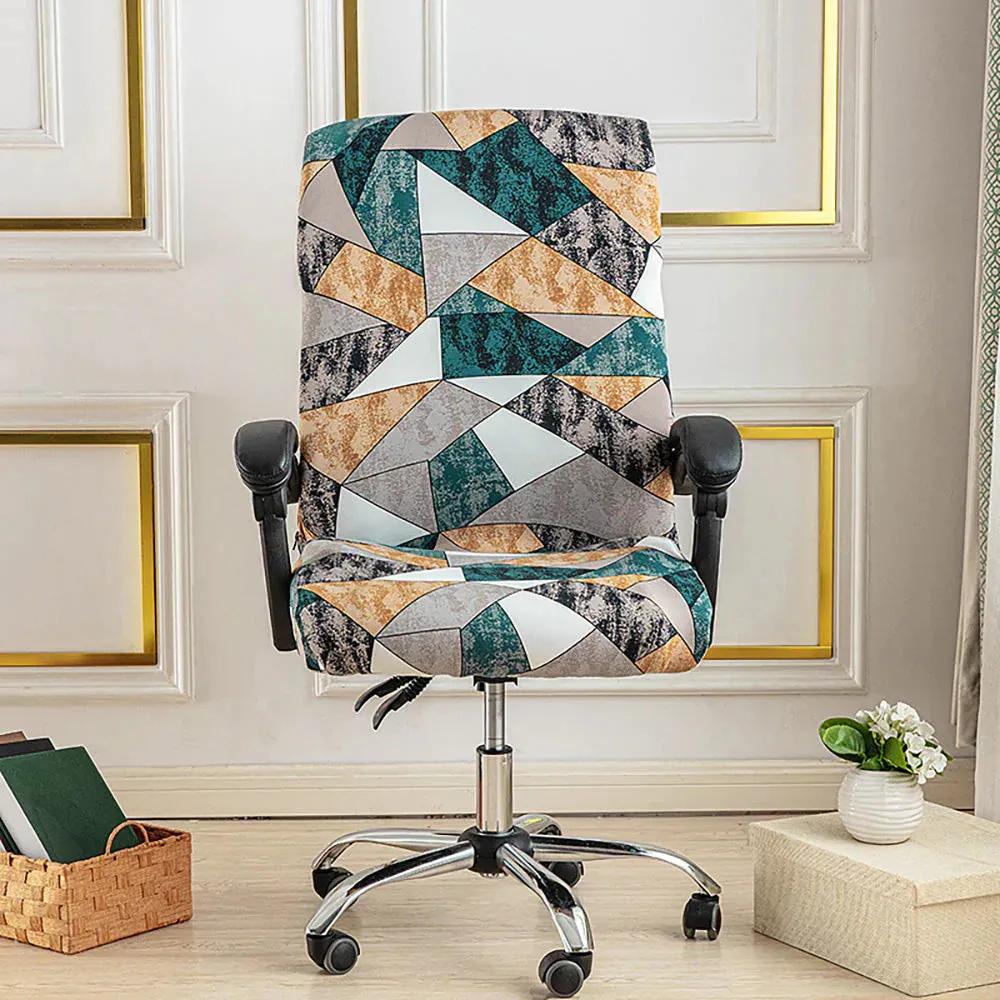 Spandex Print Stretch Office Chair Cover