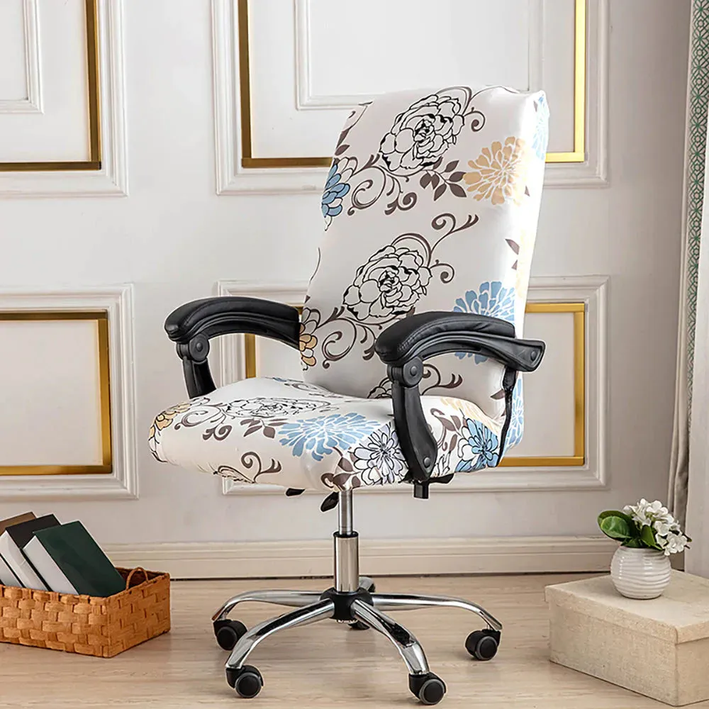 Spandex Print Stretch Office Chair Cover