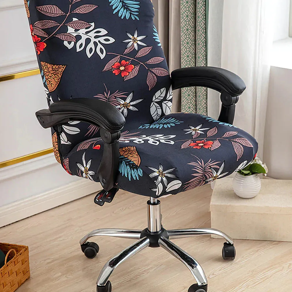 Spandex Print Stretch Office Chair Cover