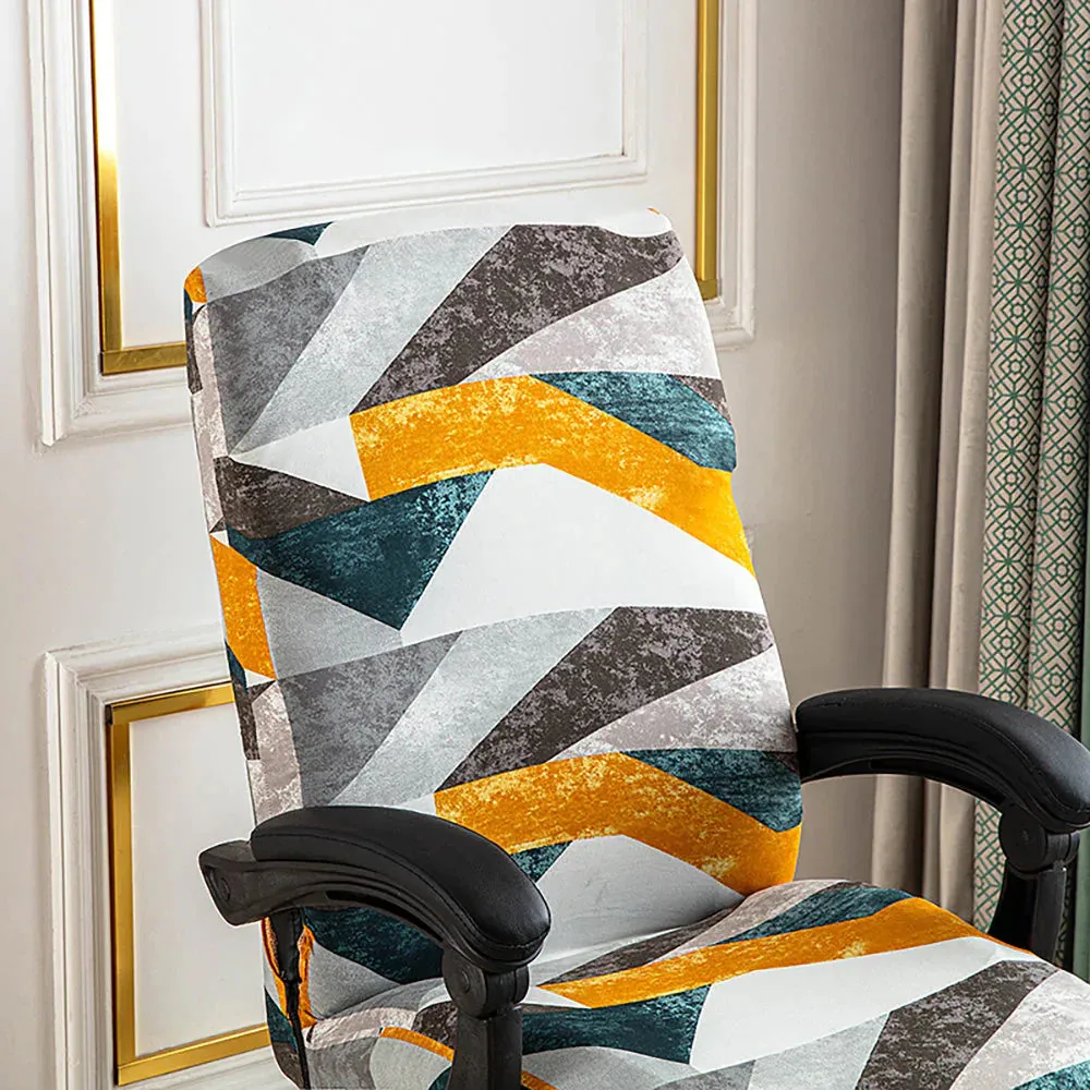 Spandex Print Stretch Office Chair Cover