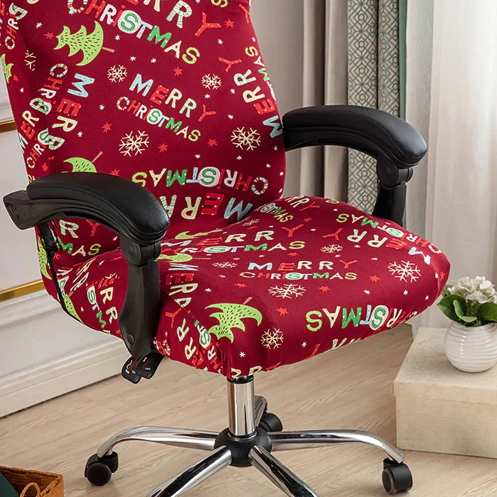 Spandex Print Stretch Office Chair Cover