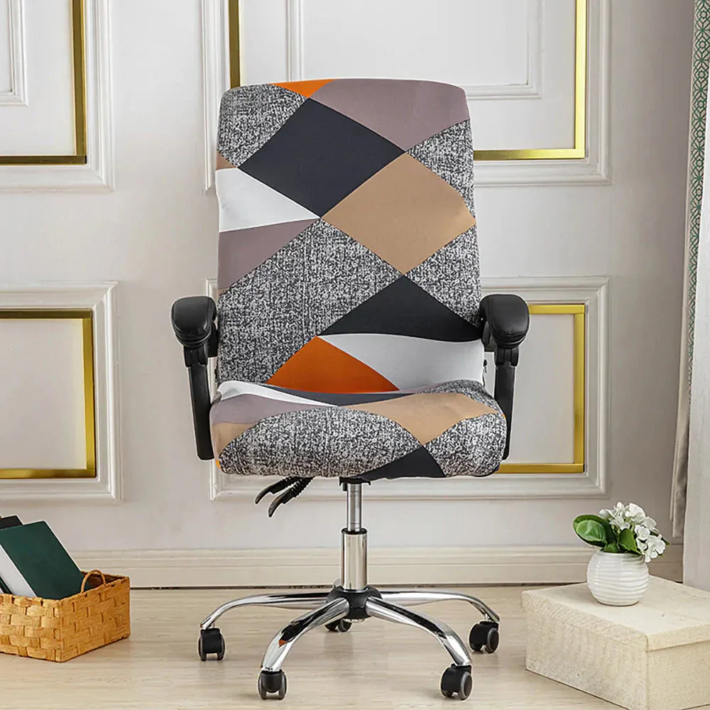 Spandex Print Stretch Office Chair Cover