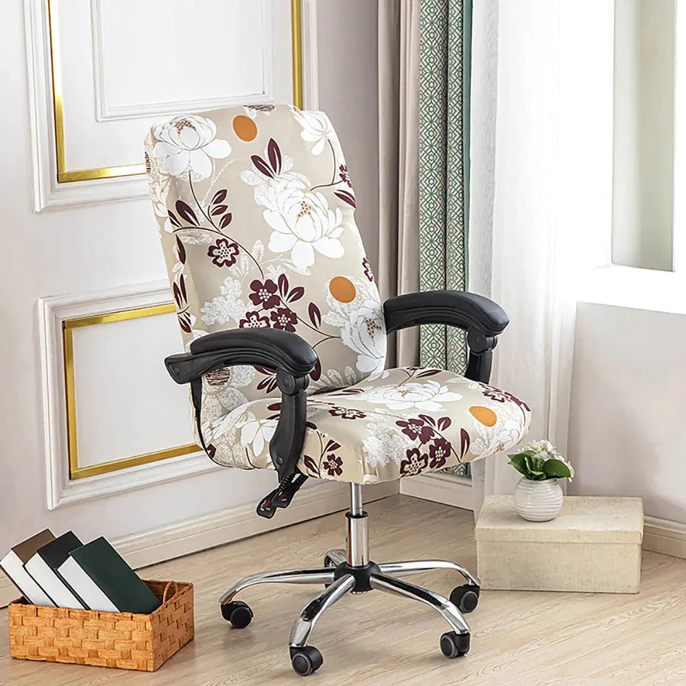 Spandex Print Stretch Office Chair Cover