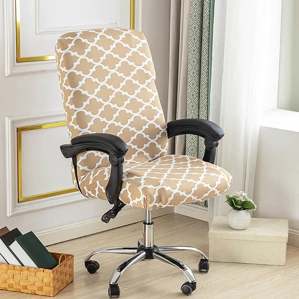 Spandex Print Stretch Office Chair Cover