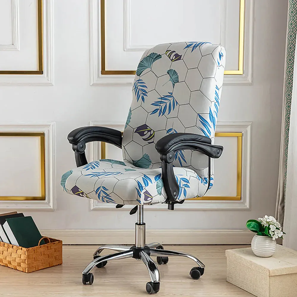 Spandex Print Stretch Office Chair Cover