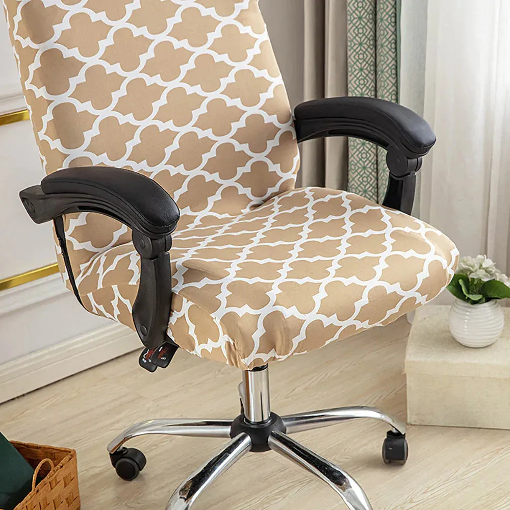 Spandex Print Stretch Office Chair Cover