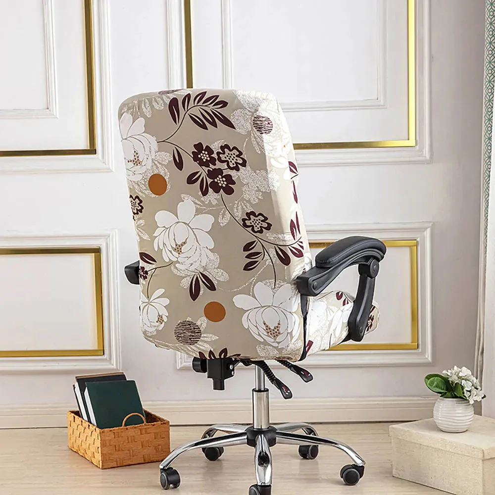 Spandex Print Stretch Office Chair Cover