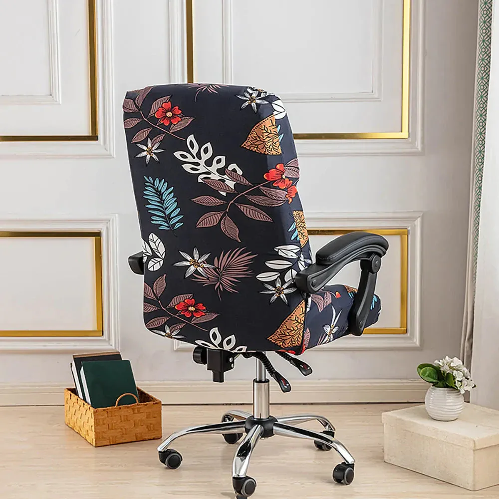 Spandex Print Stretch Office Chair Cover