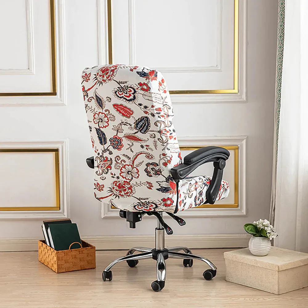 Spandex Print Stretch Office Chair Cover