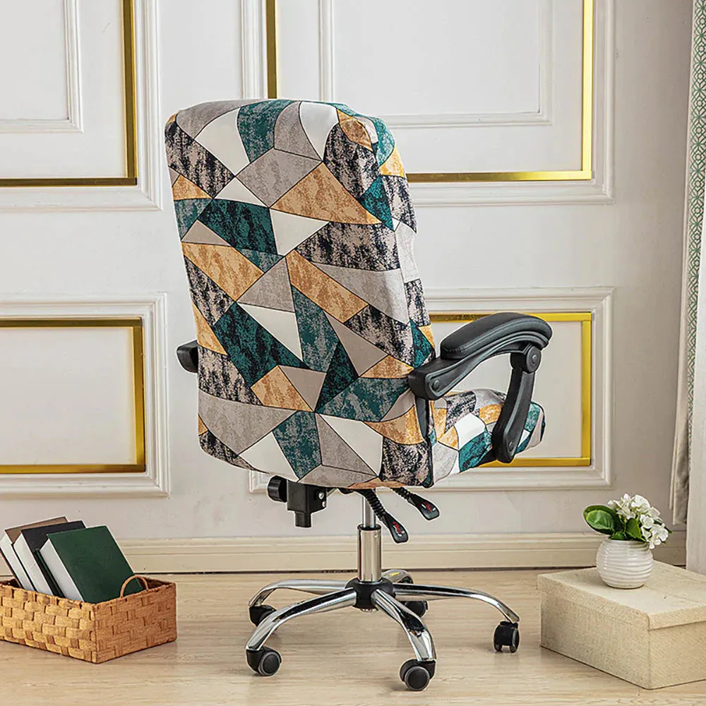 Spandex Print Stretch Office Chair Cover