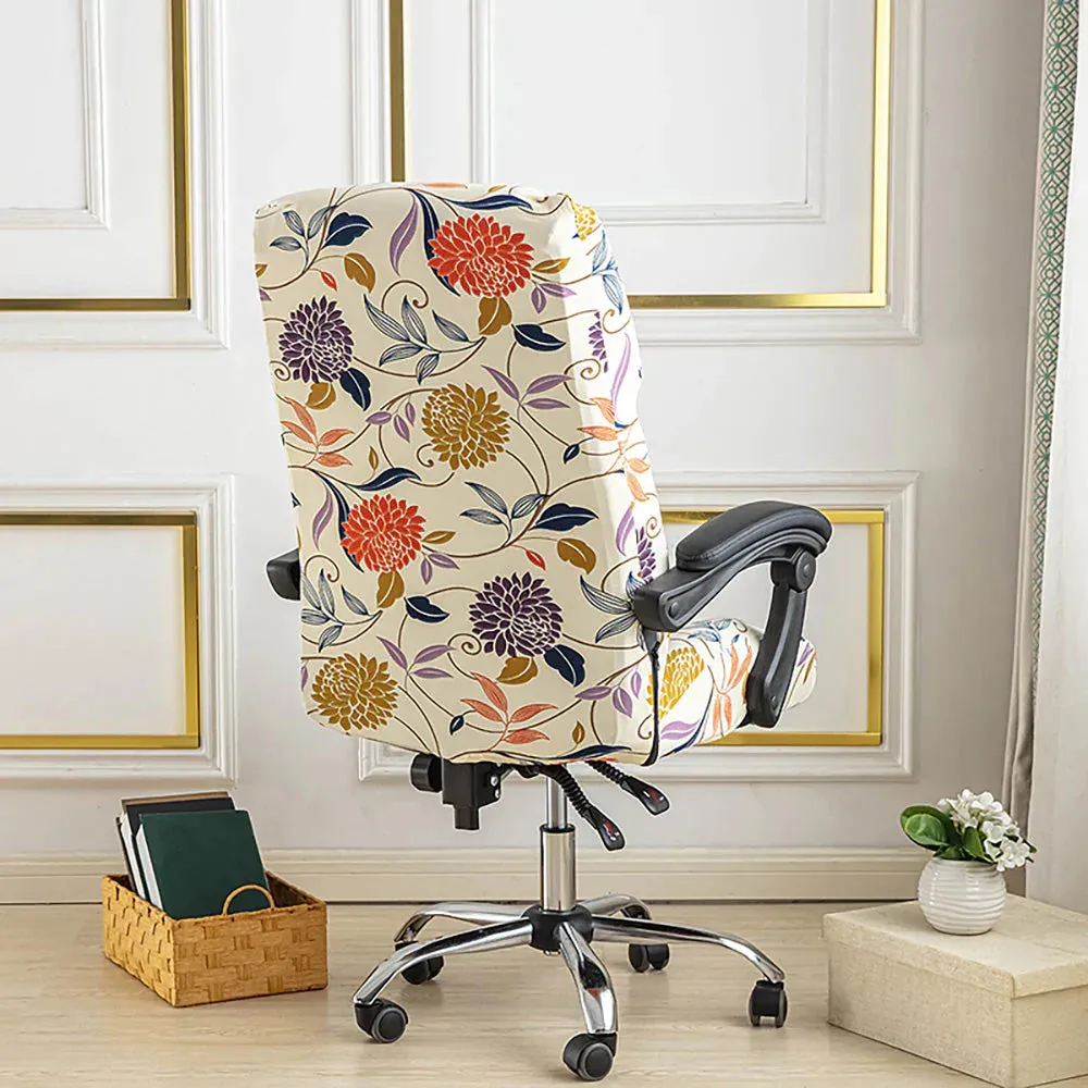 Spandex Print Stretch Office Chair Cover