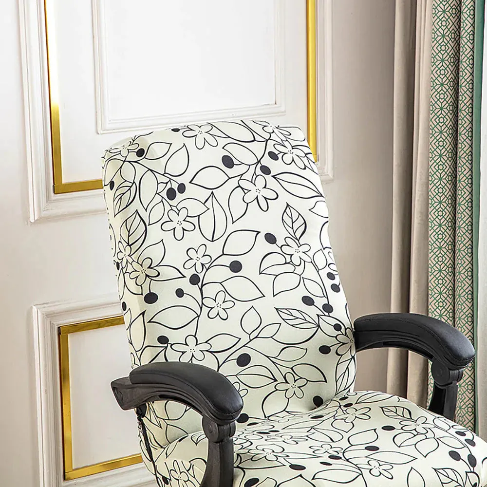 Spandex Print Stretch Office Chair Cover