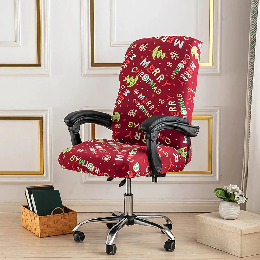 Spandex Print Stretch Office Chair Cover